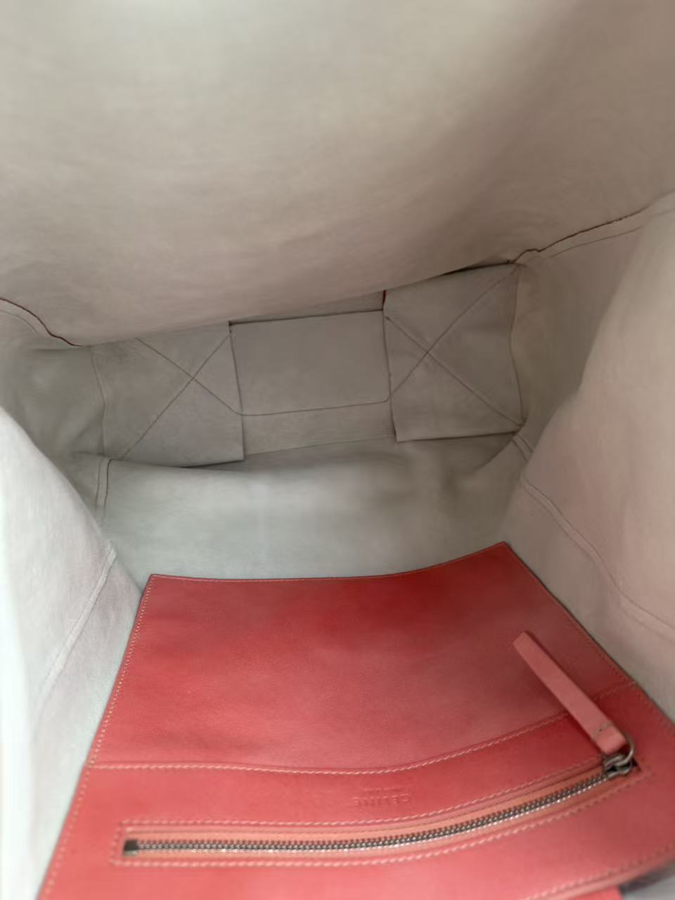 Leather Vertical Cabas