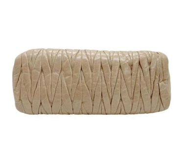 Nude Pink Matelassé Clutch twins
