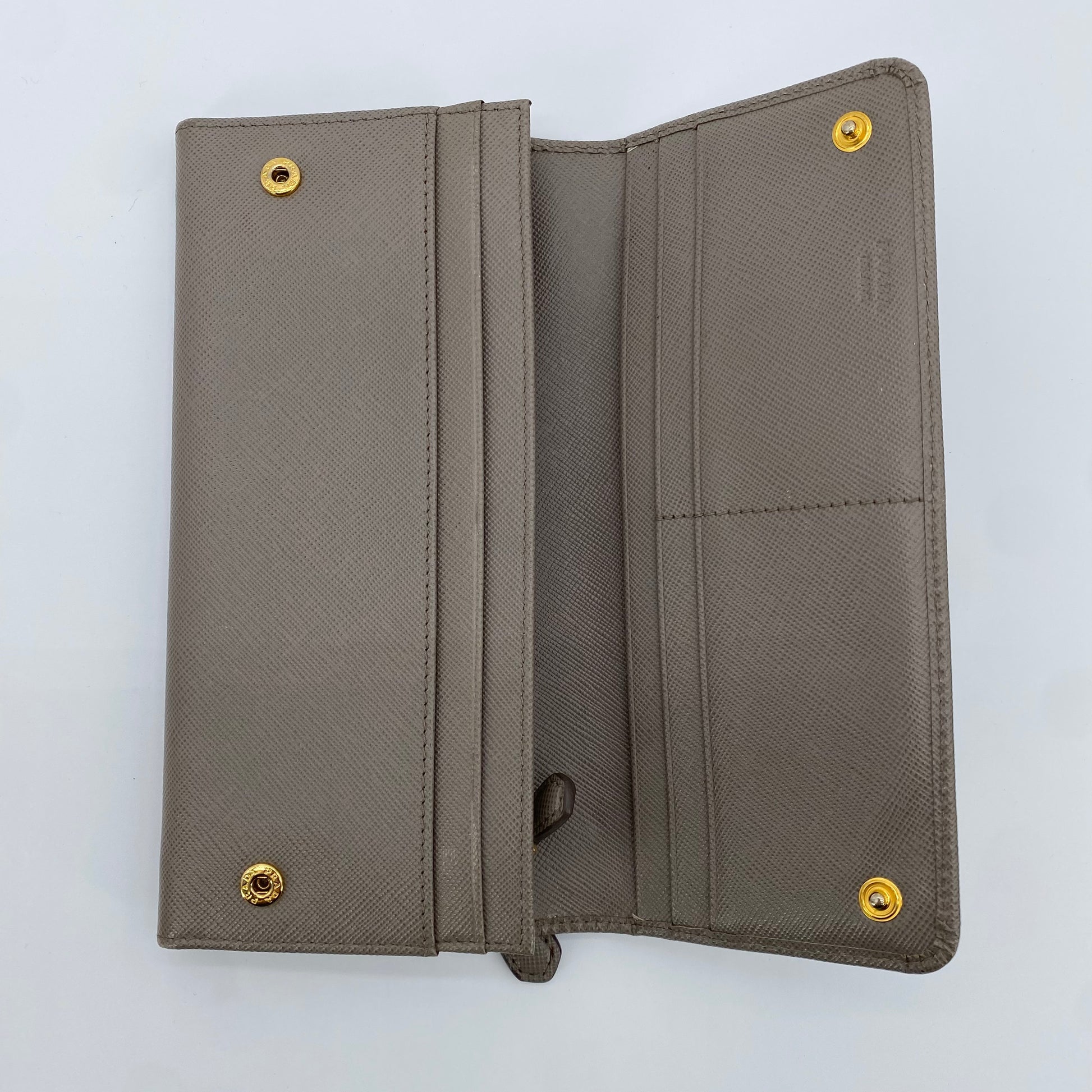 Flap Wallet Saffiano Leather Long