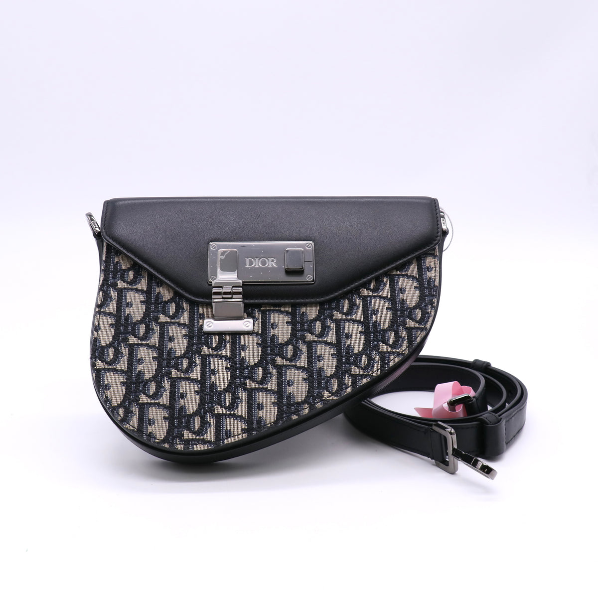 Dior Oblique Jacquard Dior Lock Crossbody Messenger Bag
