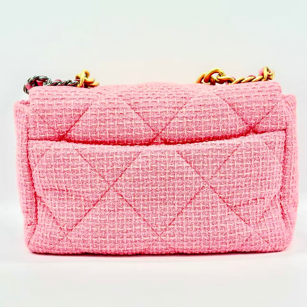 Large 19 Flap Tweed Pink