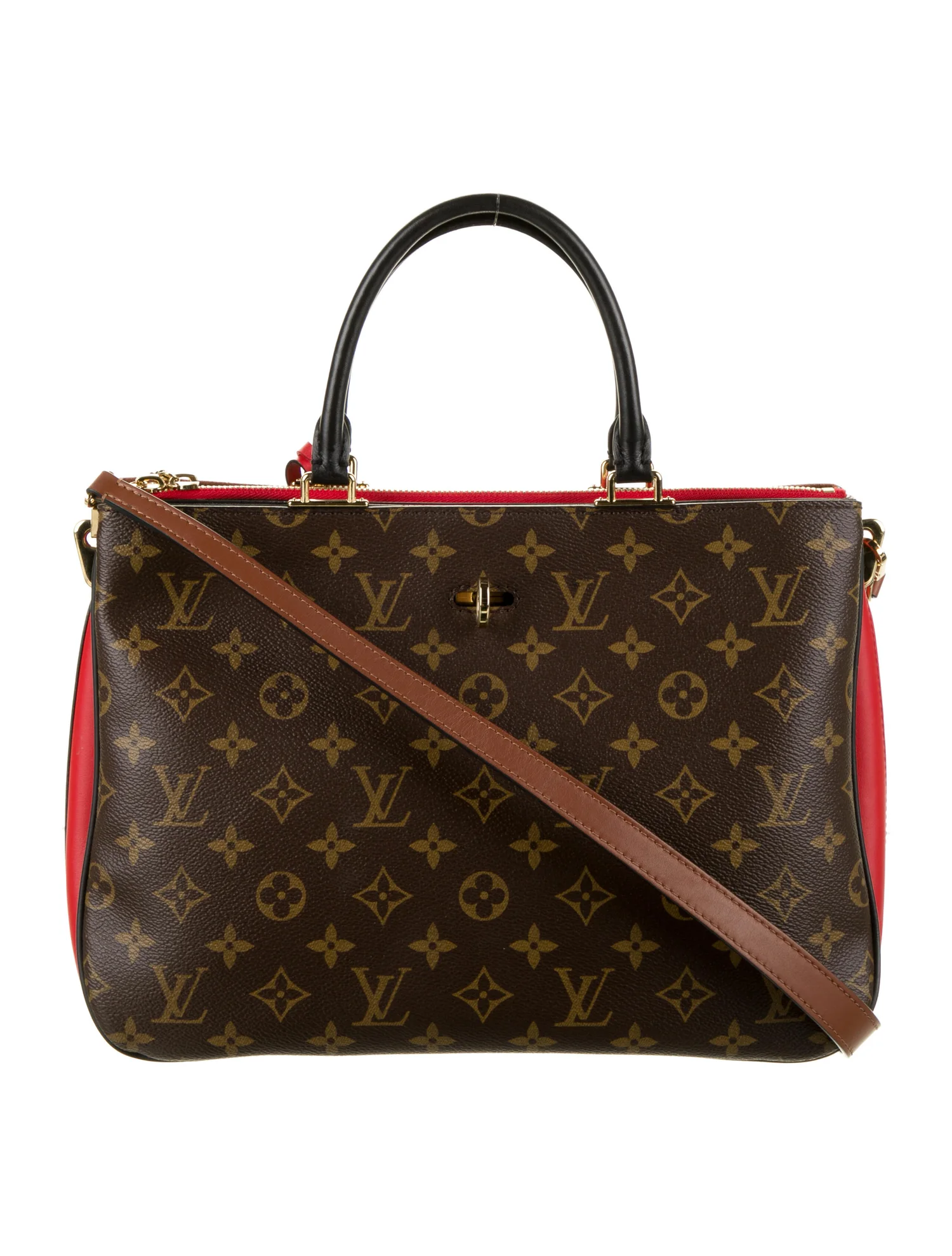 Millefeuille Handbag Monogram Canvas and Leather Twins