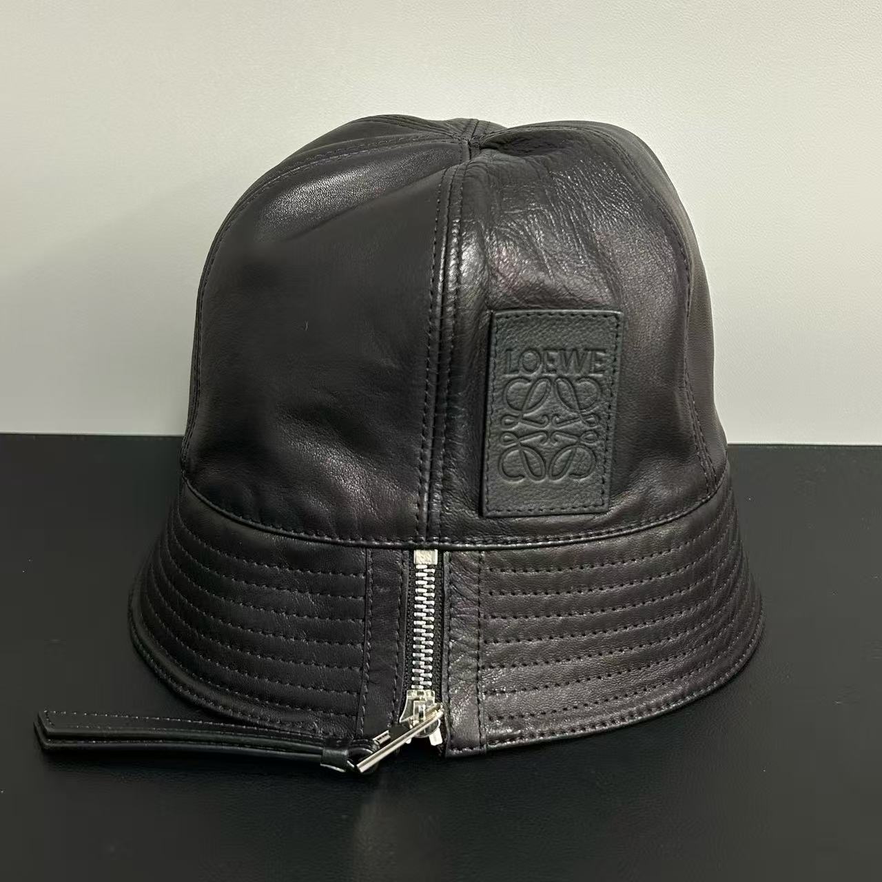 Loewe Bucket Hat Leather Twins LDJ3983
