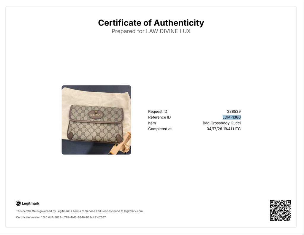 GG Supreme Monogram Neo Vintage Web Belt Bag Brown