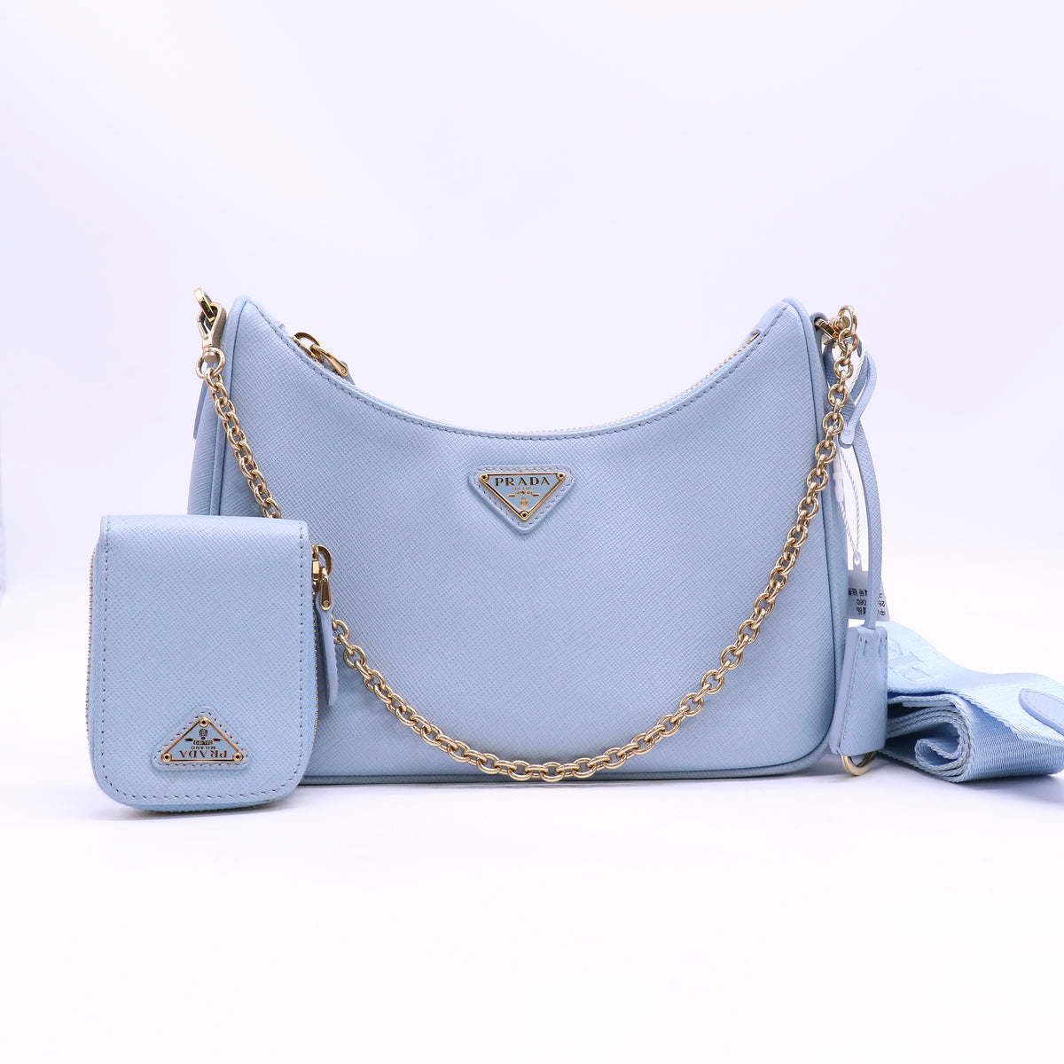 Prada Re-Edition 2005 Shoulder Bag Saffiano Leather Small Twins LDZ1672