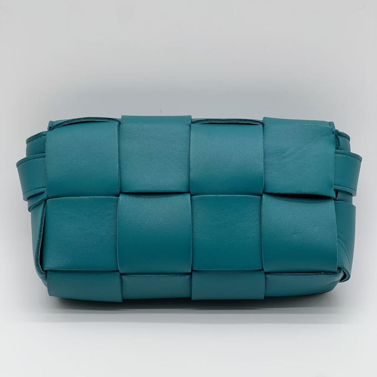 Cassette leather Handbag Blue