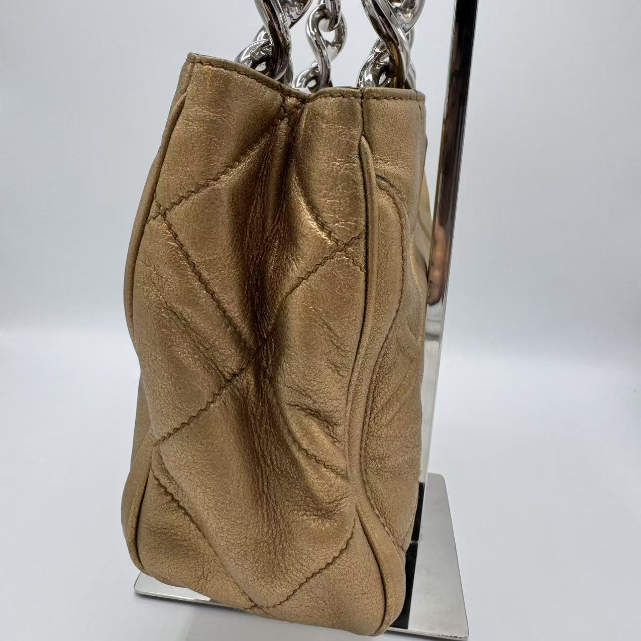Salvatore Ferragamo Bronze SHW Handbag