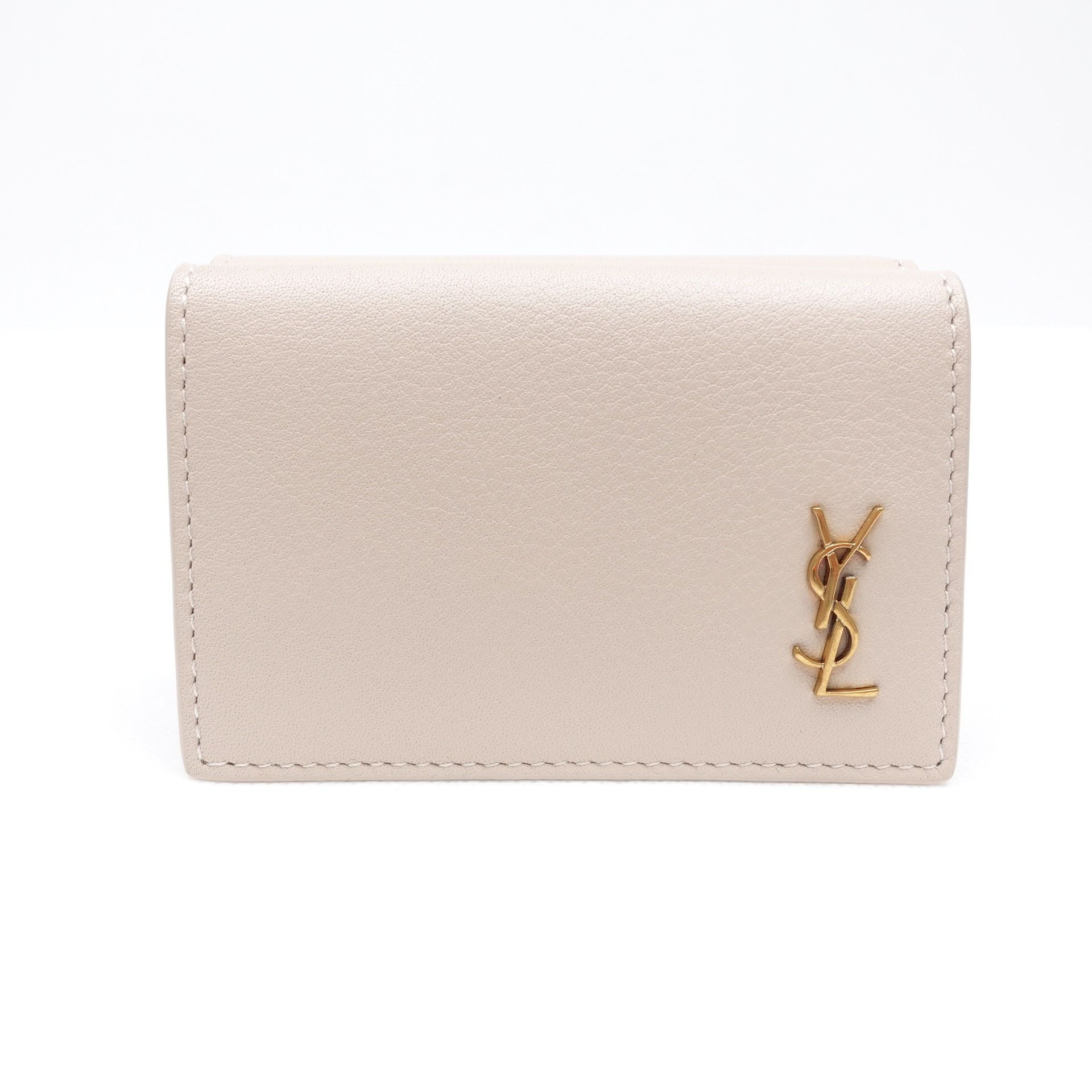 Key Case Light Beige Leather