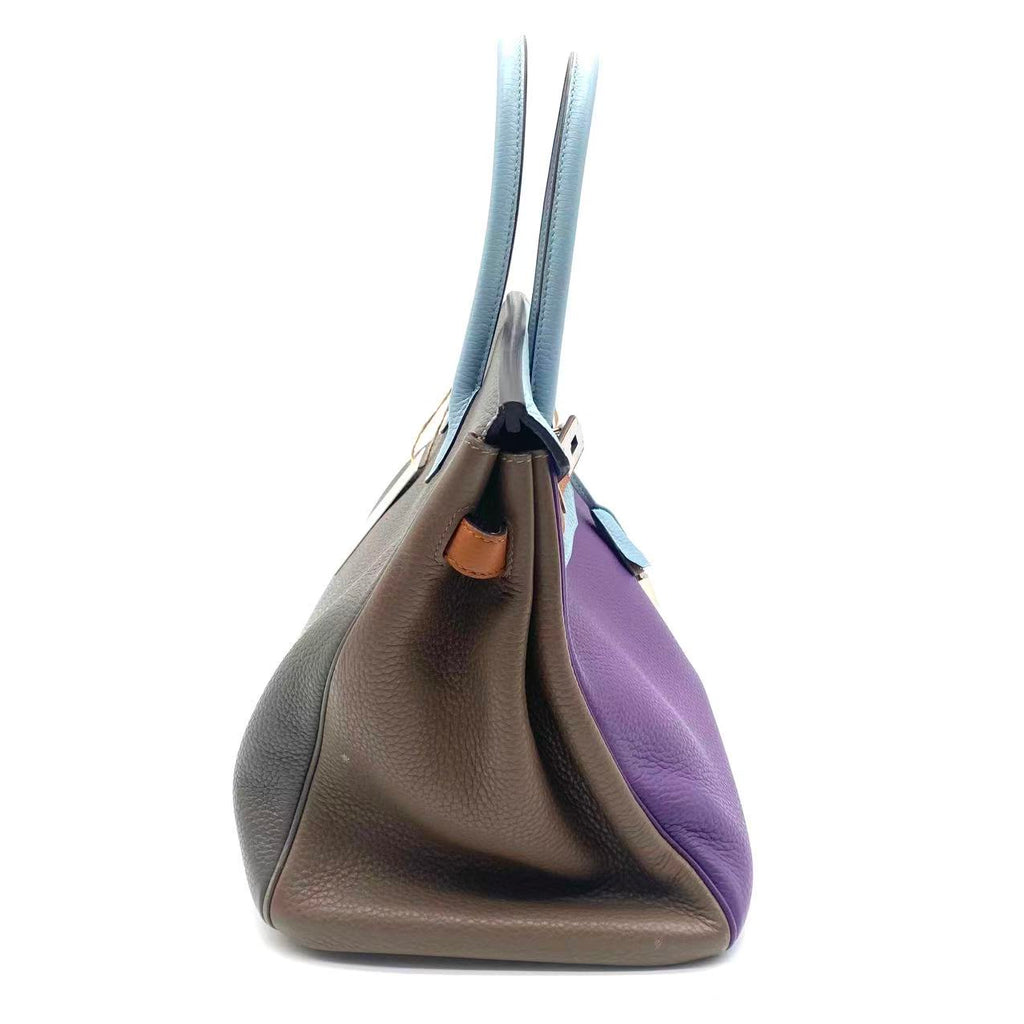 Birkin 35 Ultraviolet Etain Bleu Lin Bleu Orage