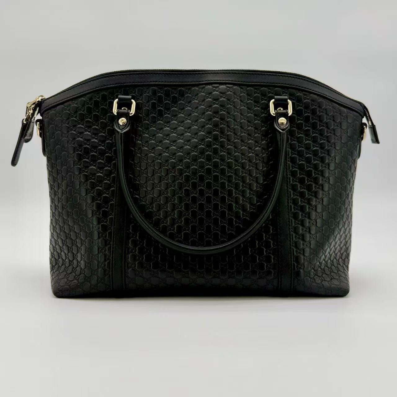 Britt Convertible Dome Satchel Microguccissima Leather Medium