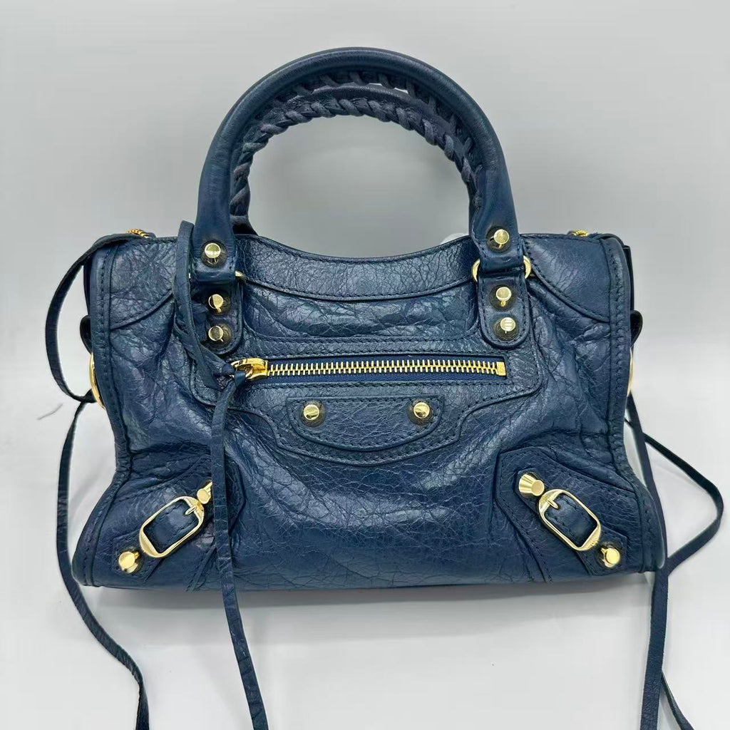 Blue City Classic Studs Bag Leather Mini LDM-1712