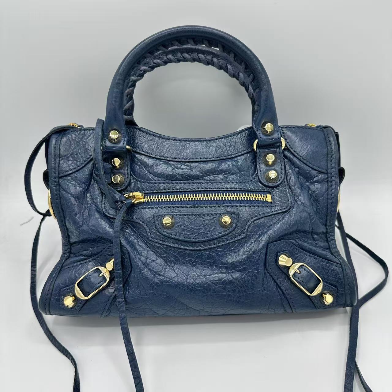 Blue City Classic Studs Bag Leather Mini LDM-1712