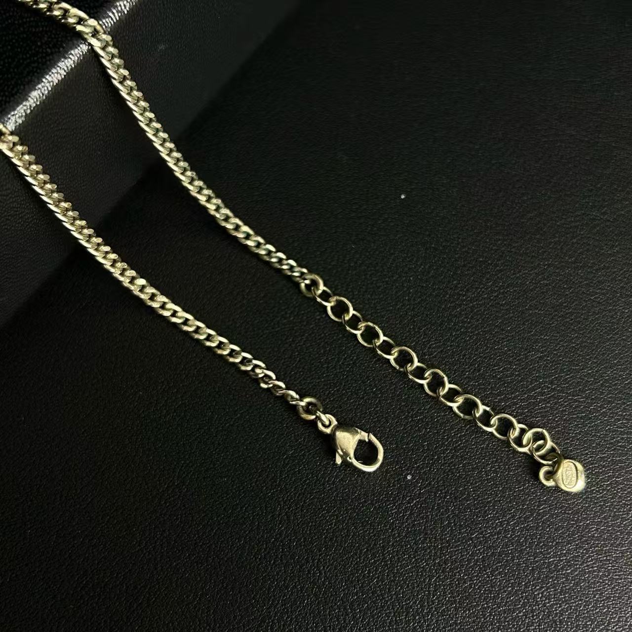 Chanel Pearl CC Long Necklace Gold LDZ0083