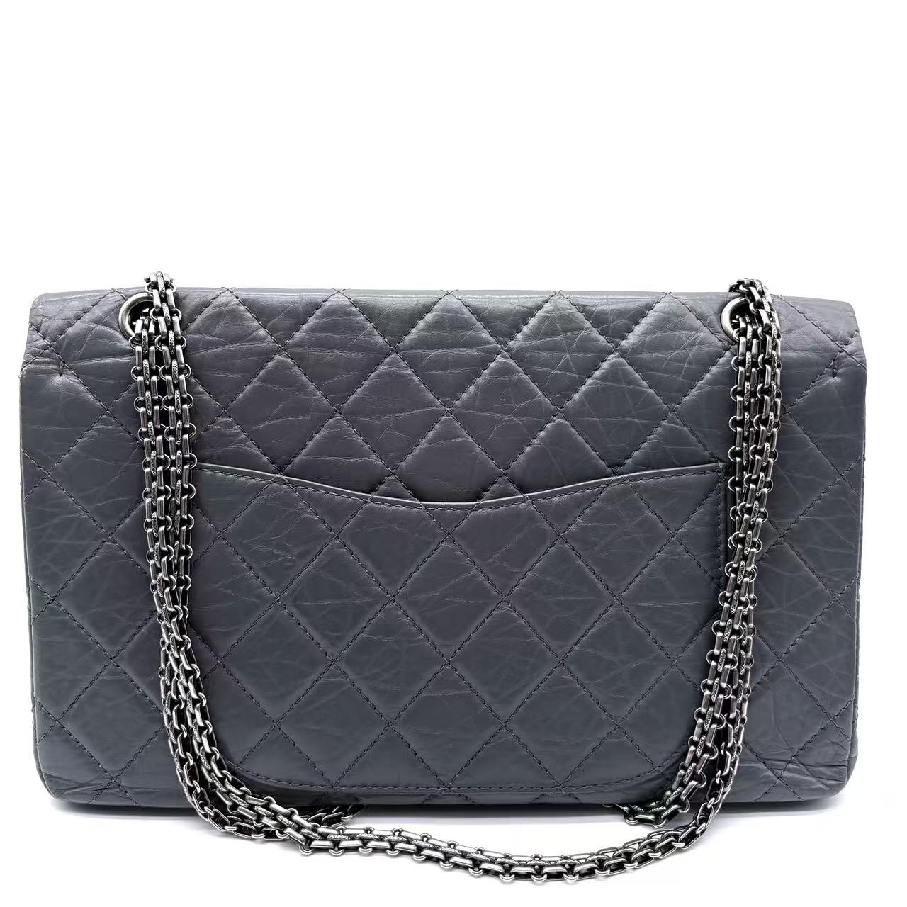 Reissue 2.55 Flap Bag Metallic Quilted Aged Calfskin