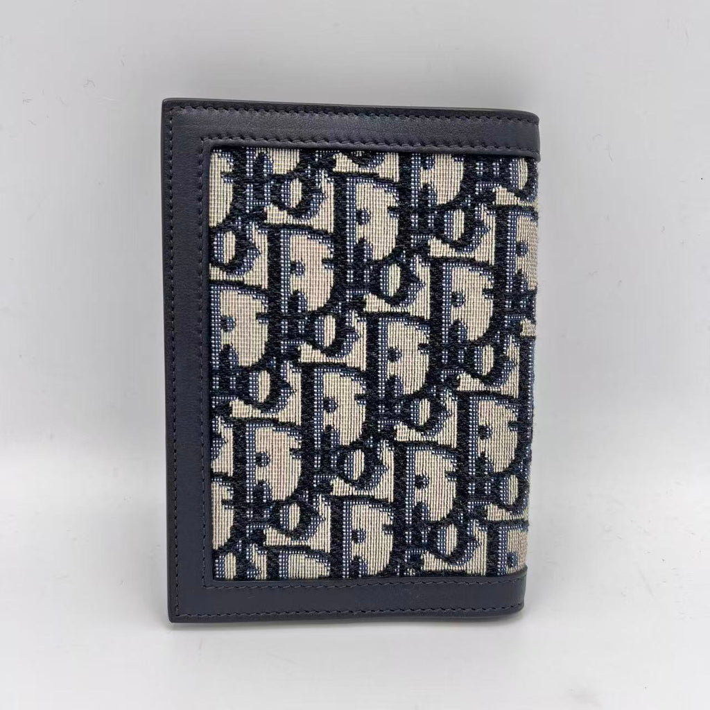 Passport Holder Oblique Canvas with Leather
