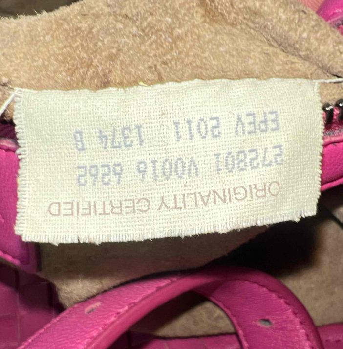 Bottega Veneta Ametiste Intrecciato Woven Nappa Leather Montaigne Satchel Bag twins B24560