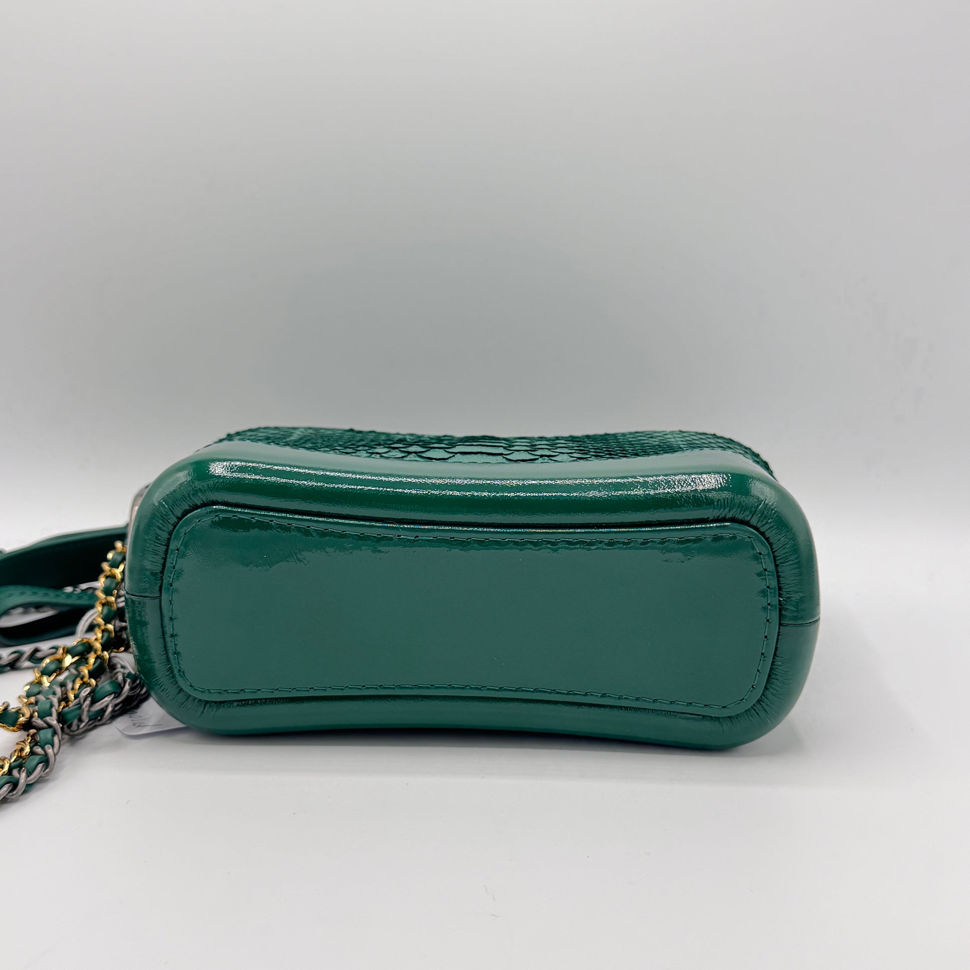 Chanel Gabrielle Hobo Bag emerald python green