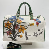 Joy Boston Bag Limited Edition GG Floral Canvas Medium Twins
