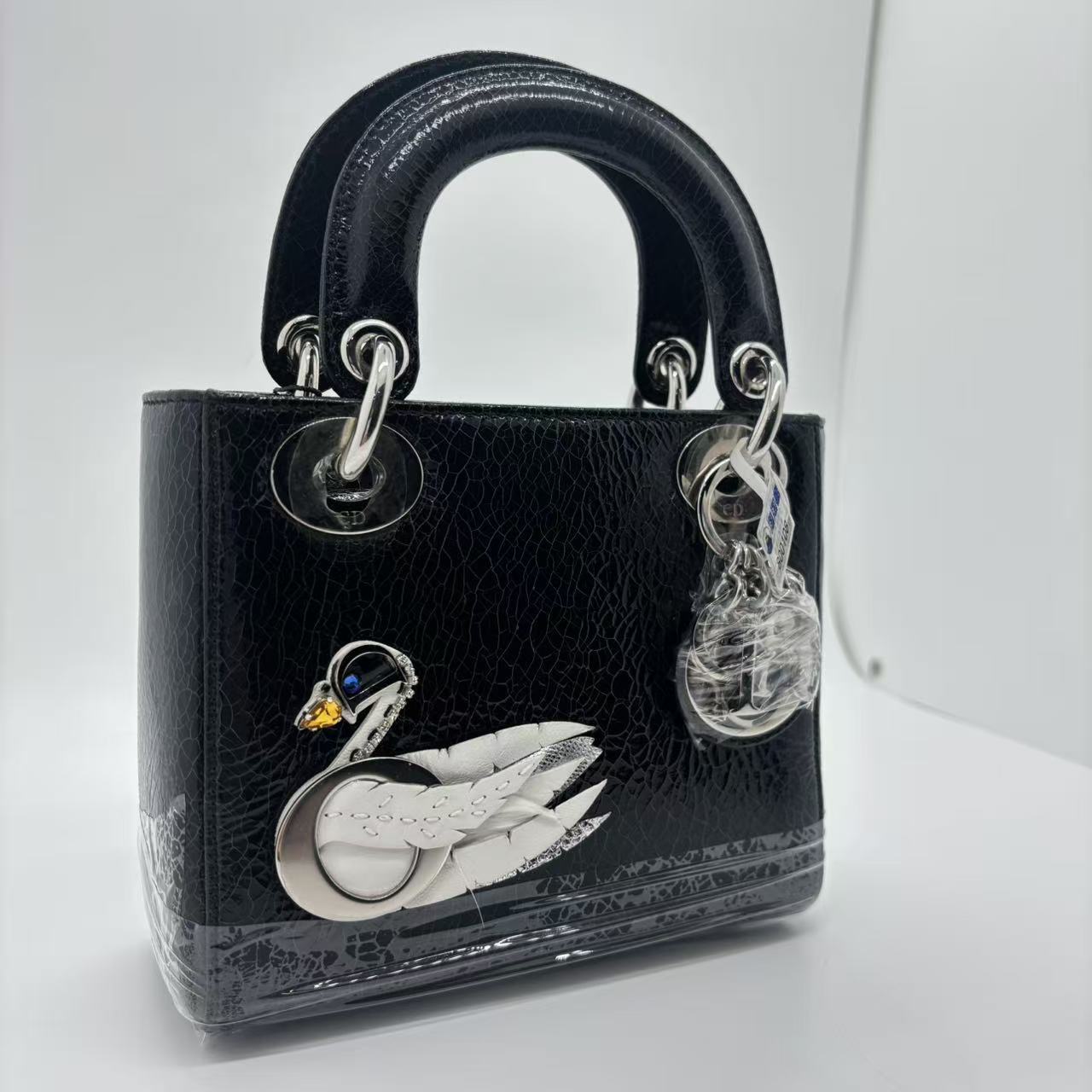Mini Jeweled Swan Lady Dior