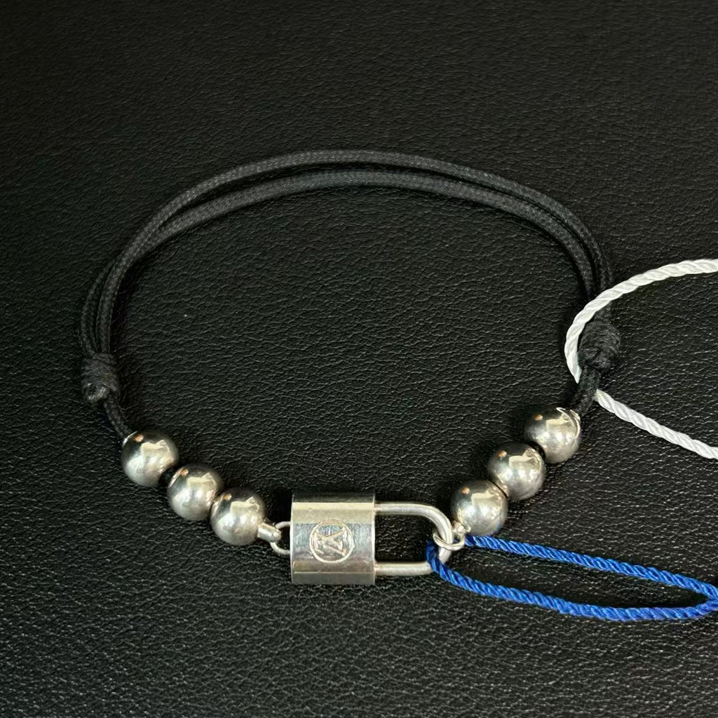 Louis Vuitton Cord Lockit Beads Bracelet twins LDJ4290