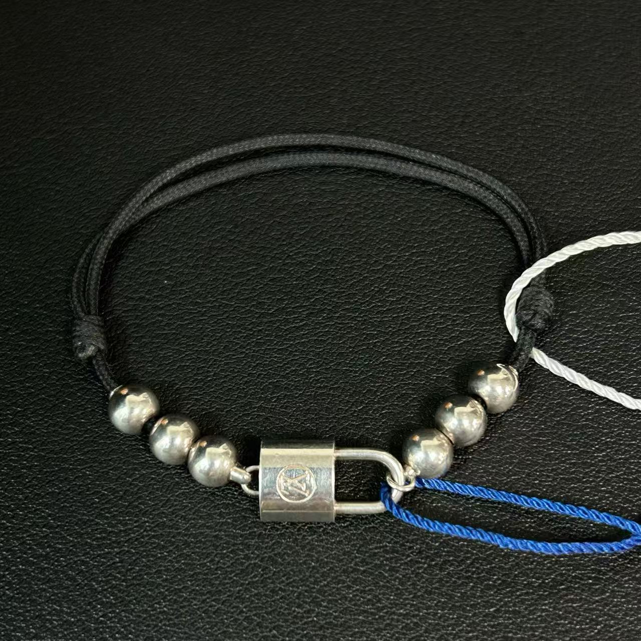 Louis Vuitton Cord Lockit Beads Bracelet twins LDJ4290