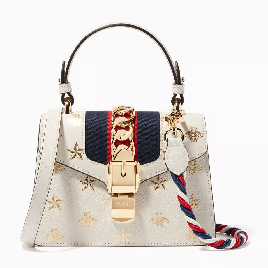 Sylvie Top Handle Bag Leather Mini Twins