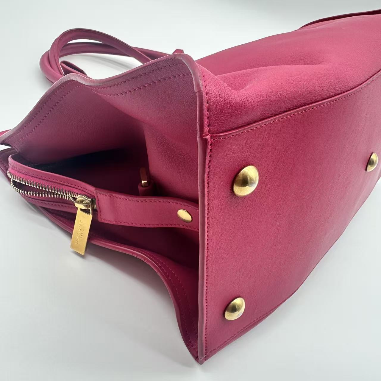 Leather Y Cabas Small