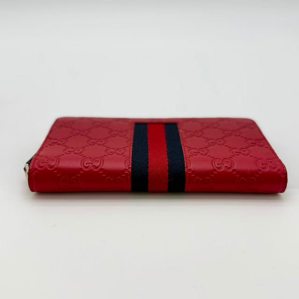 Guccissima Continental Web Zip Wallet