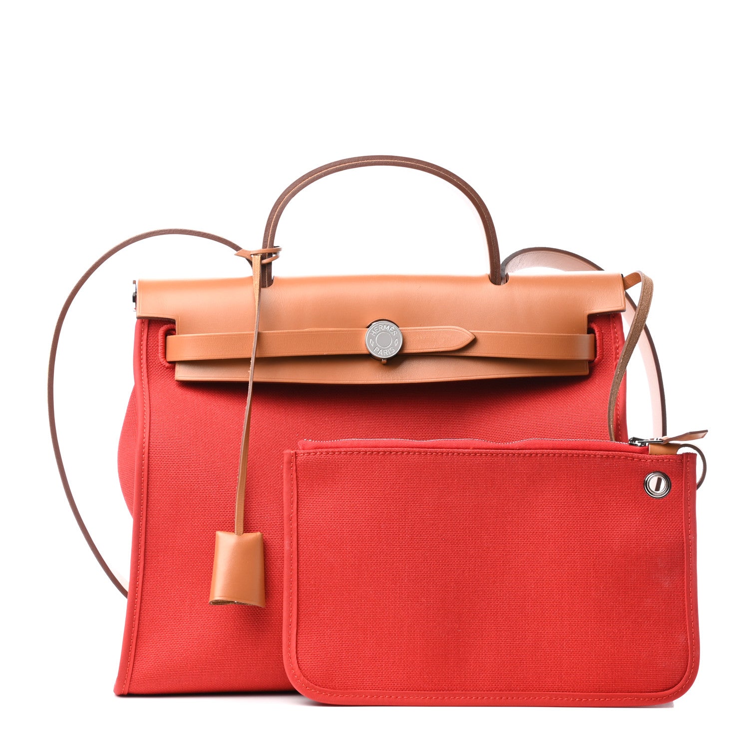Herbag Zip Leather and Toile 39 Twins