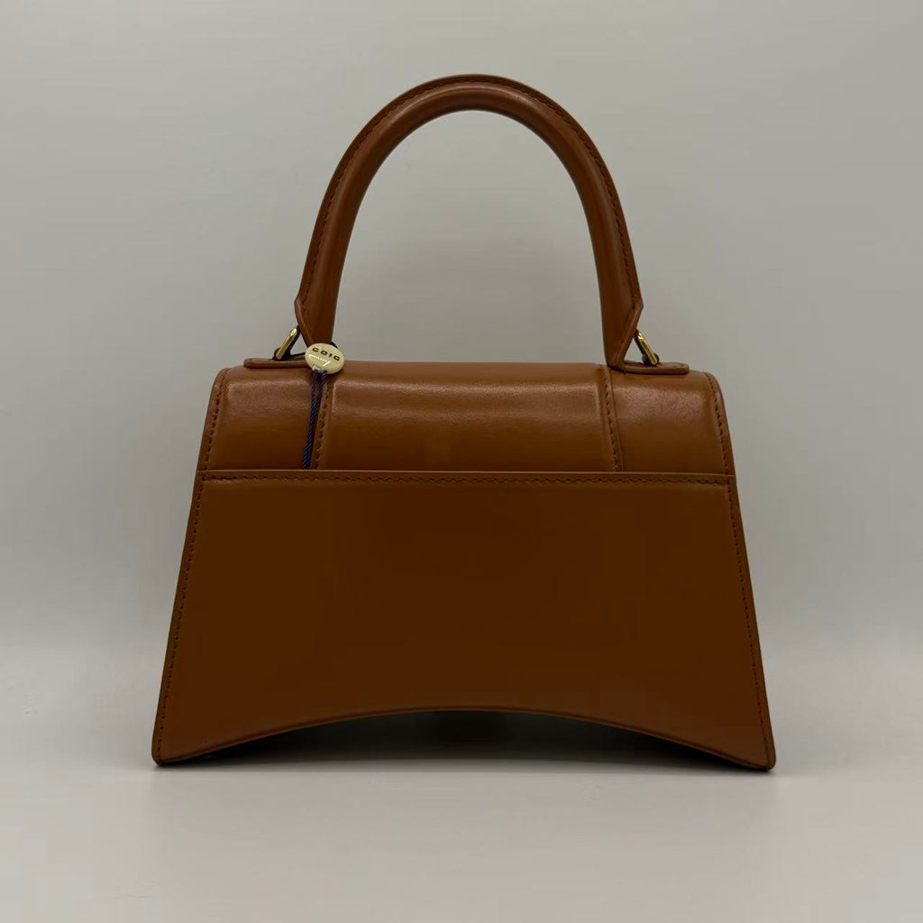Hourglass Top Handle Bag Leather Small