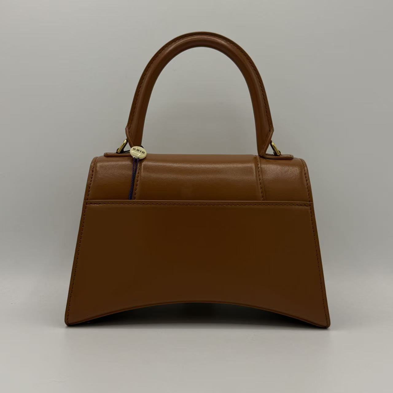 Hourglass Top Handle Bag Leather Small