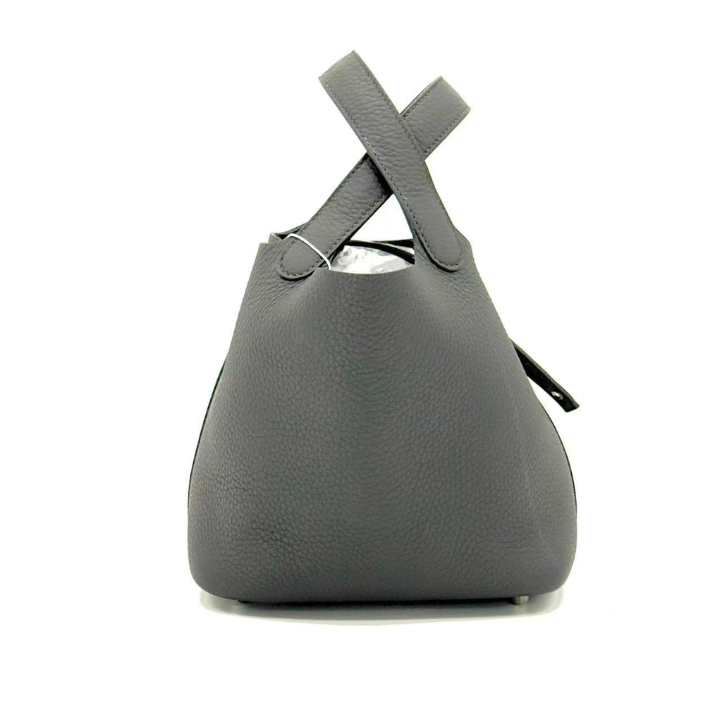 Picotin 18 Lock Bag Clemence 85 Ardoise Palladium Hardware