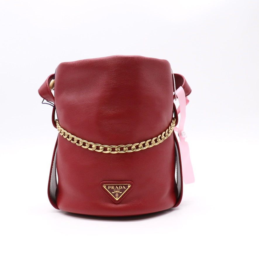 Nappa Petit Sac Mini Bucket Bag Cherry twins LDJ5595
