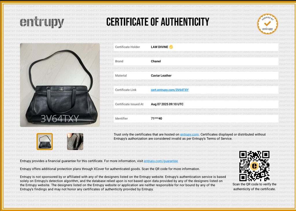 Caviar Leather Tote with Gold-Tone Hardware