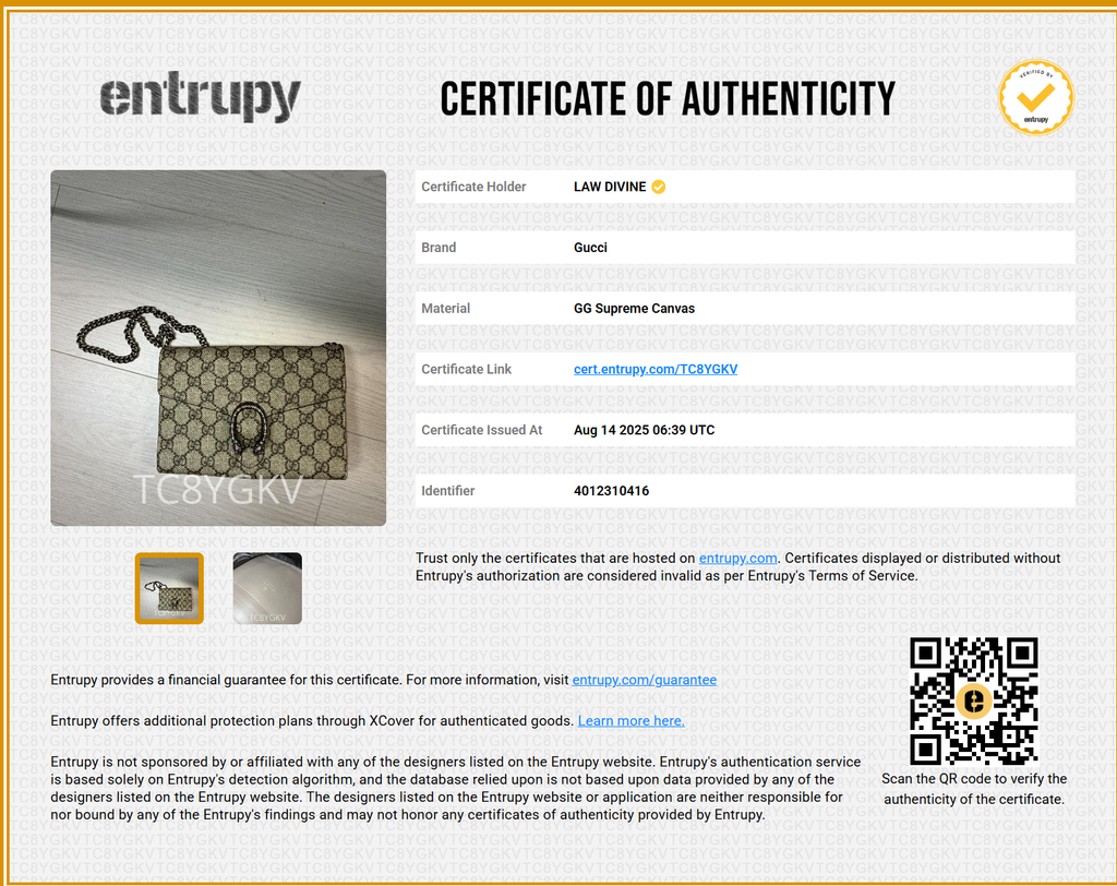 Dionysus Wallet On Chain