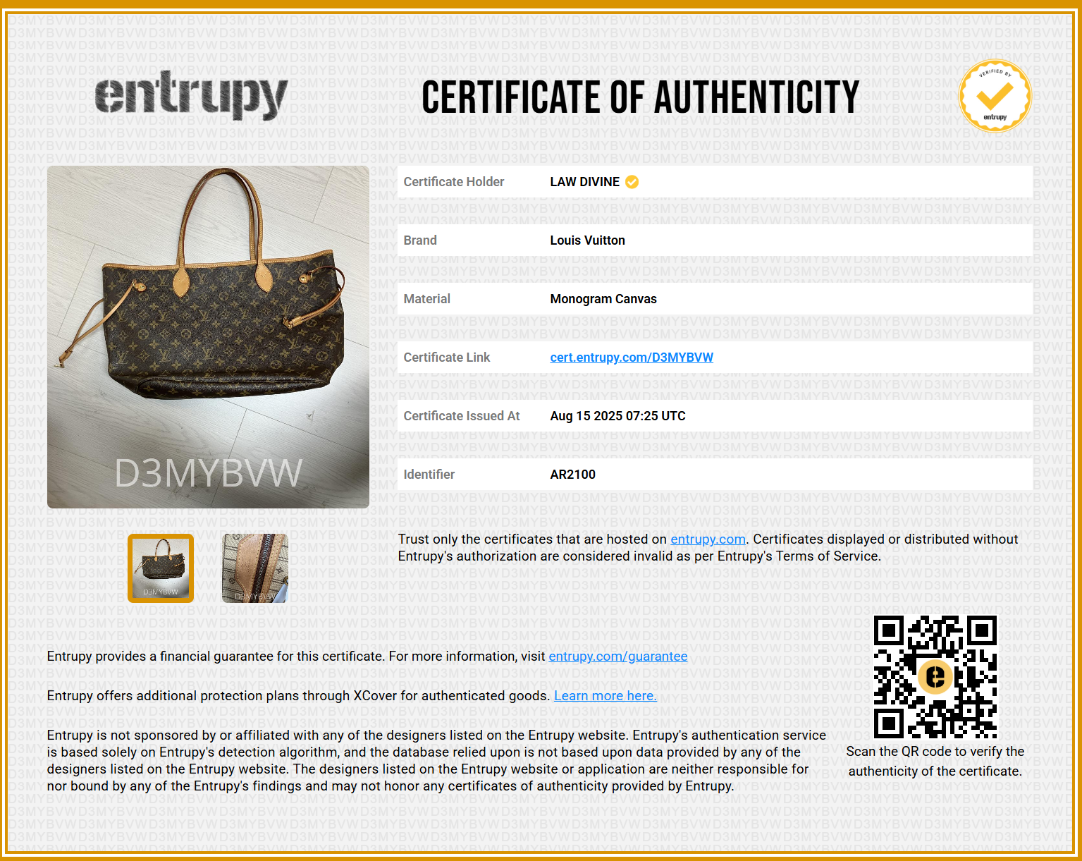 Brown Monogram Canvas Neverfull MM Tote Bag