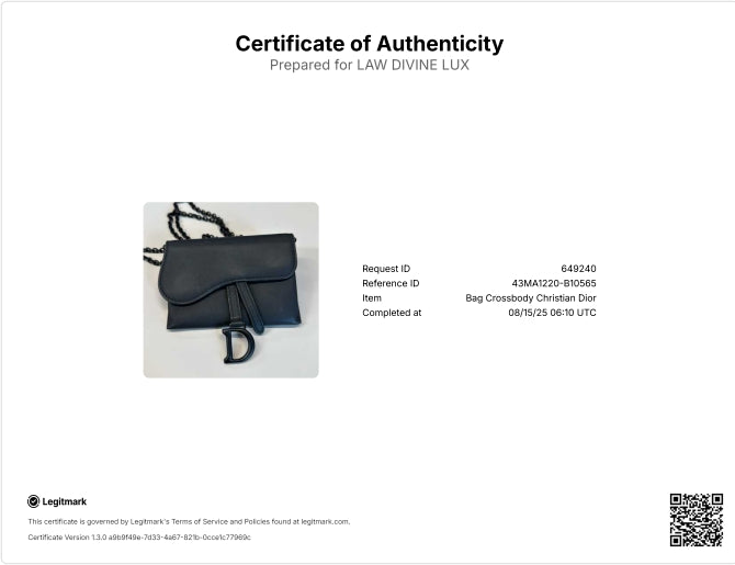 Ultra Matte Calfskin Nano Saddle Chain Pouch Black