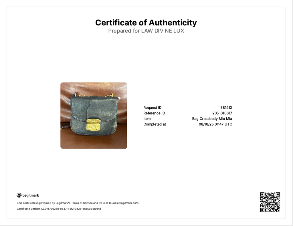 Miu Miu NWT Miu Miu Pattina Cross Body Bag