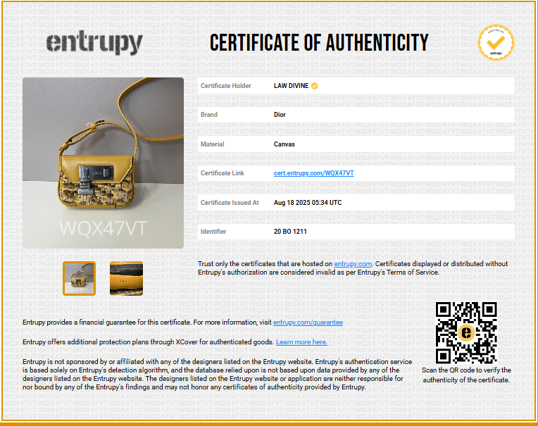 Clasp Lock Messenger Pouch Oblique Canvas and Leather Nano