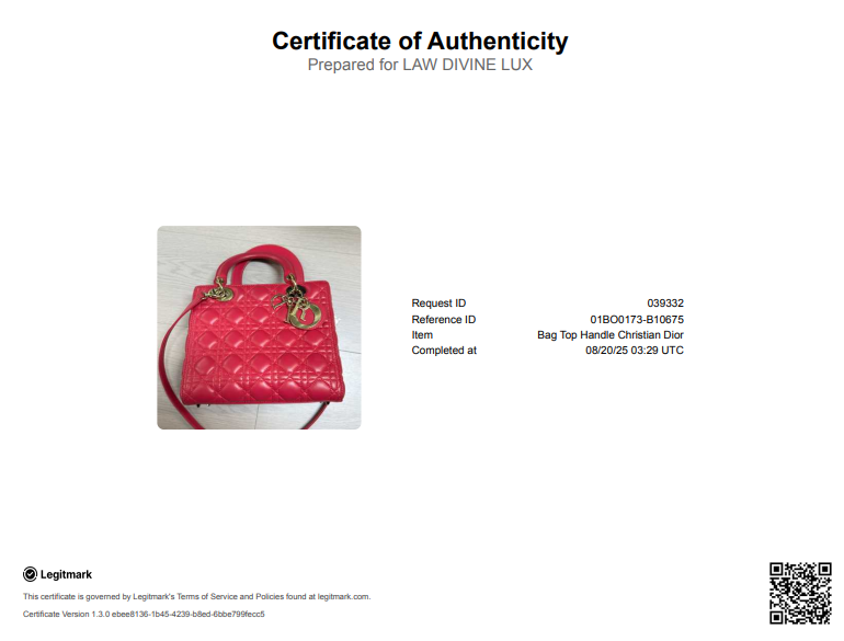 Lady Dior Bag Cannage Quilt Lambskin Medium
