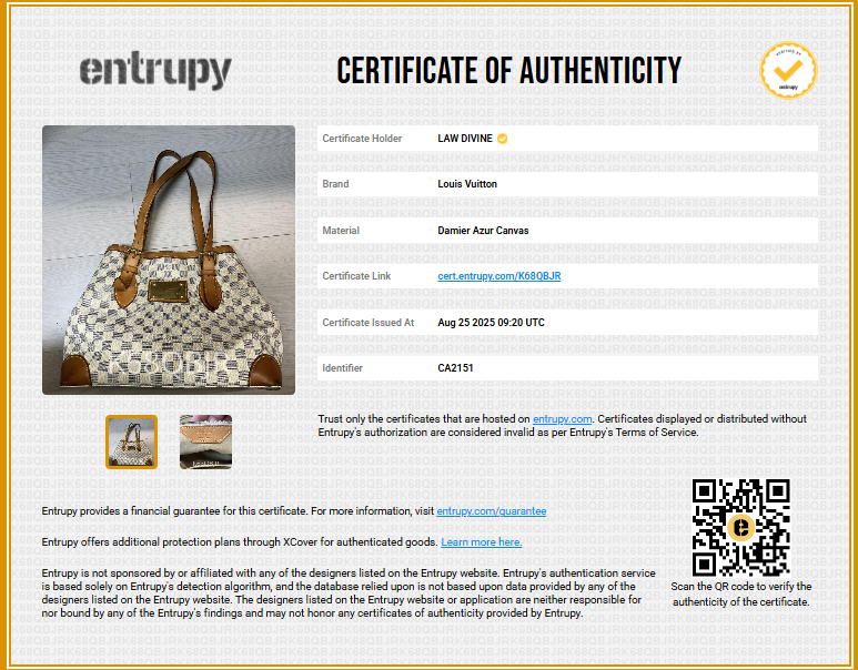 Damier Azur Hampstead MM Tote Bag