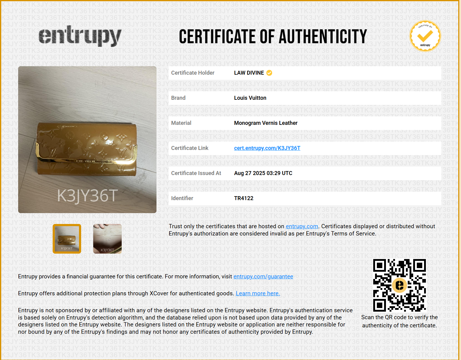 Rose Velours Monogram Vernis Rossmore MM Clutch Bag