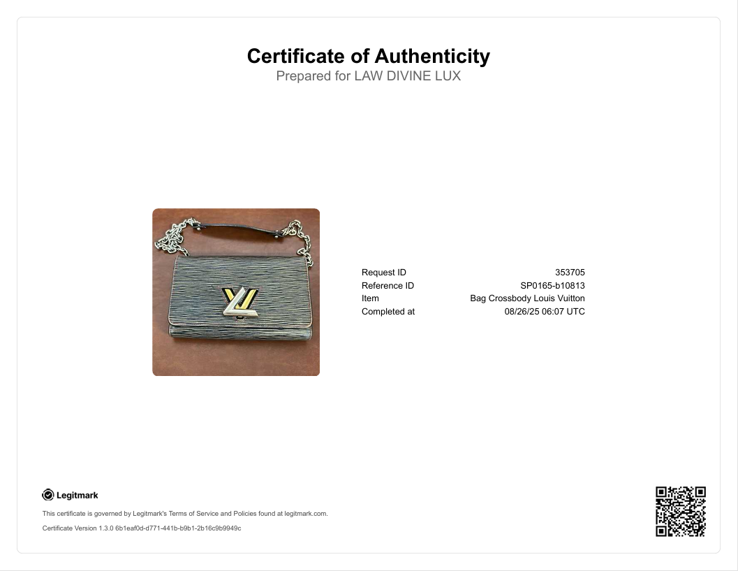 Epi Leather Twist Wallet on Chain