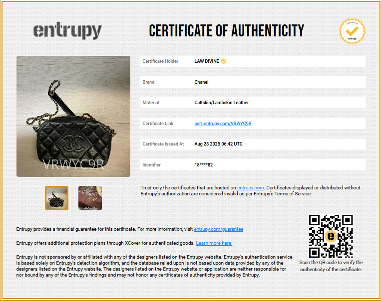 Shiny Lambskin Quilted Mini Camera Case Black