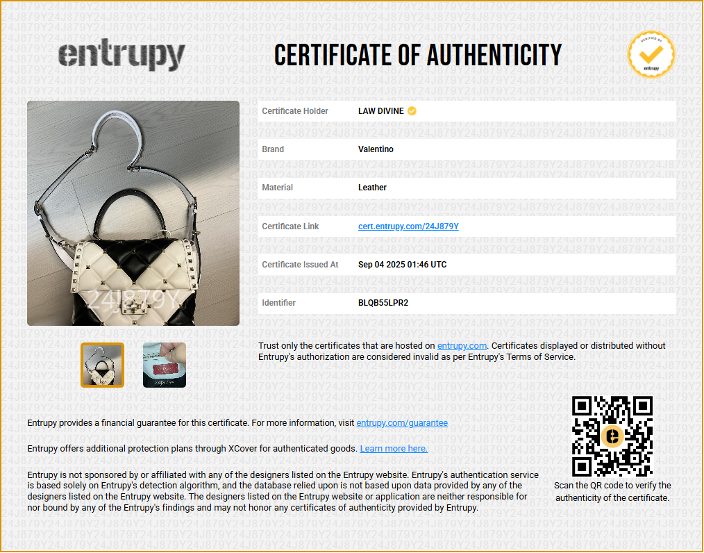 Black and white studded Valentino Bag