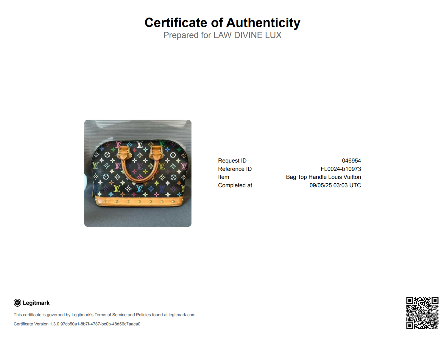 Alma Handbag Monogram Multicolor PM