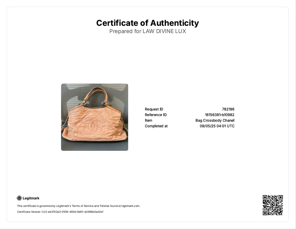 CC Sea Hit Tote Quilted Iridescent Calfskin Small