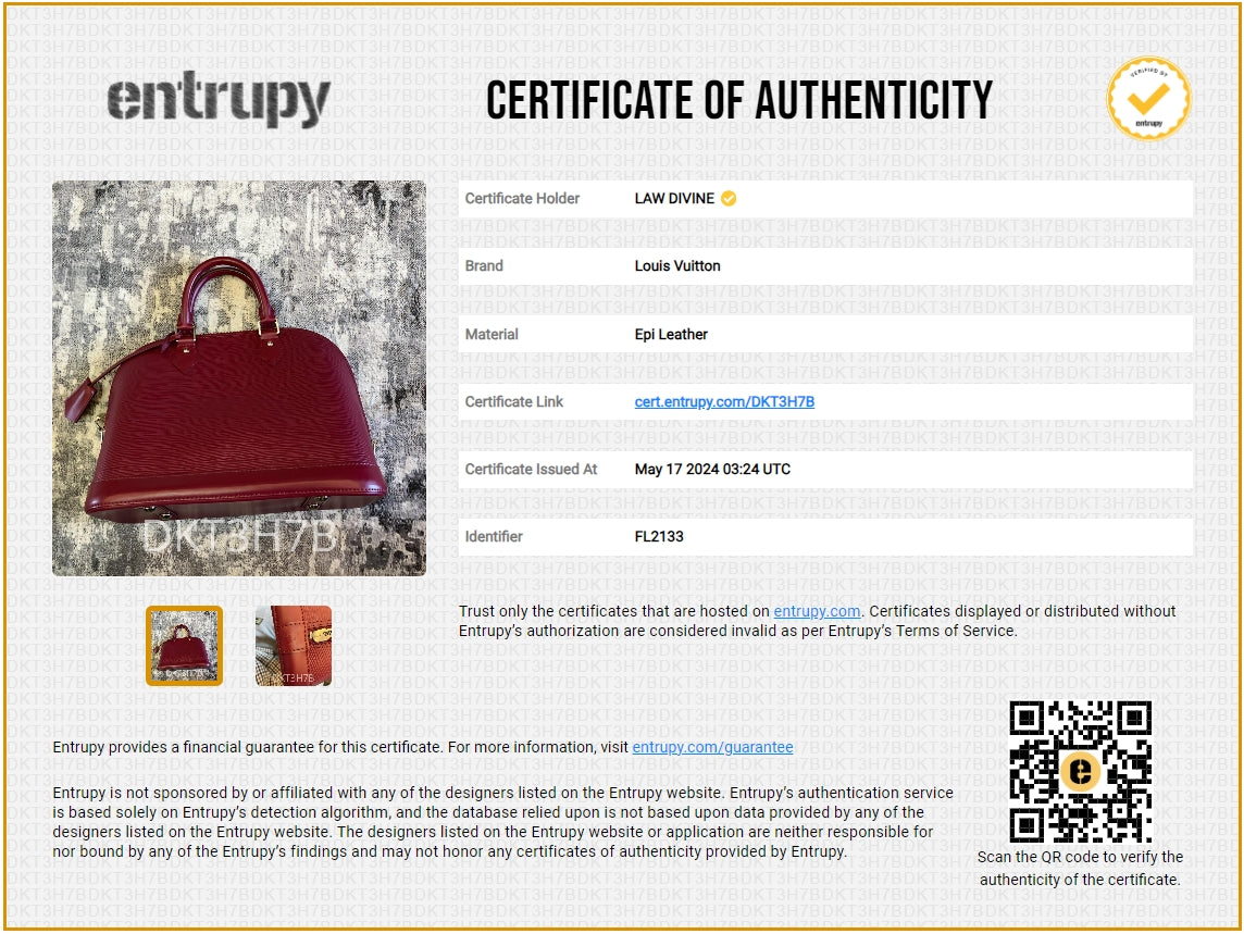 Louis Vuitton Epi Alma PM Fuchsia