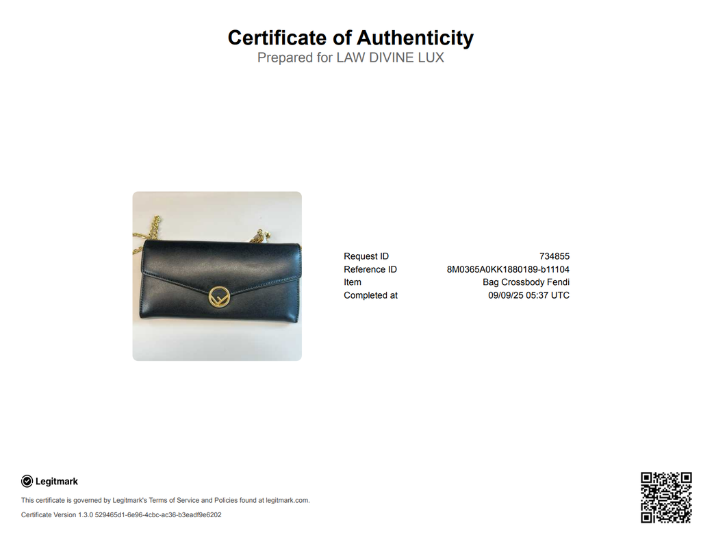 F is Fendi Continental Chain Wallet Leather For Gisel