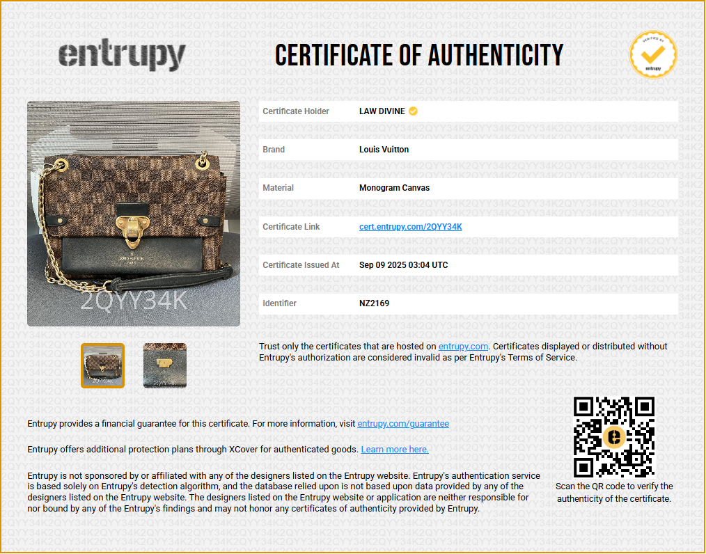 Vavin Handbag Damier with Leather PM